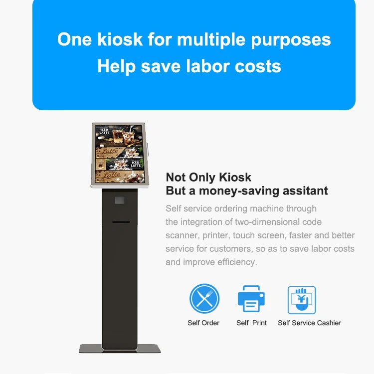 Payment Kiosk Touch Screen Self Service Ordering